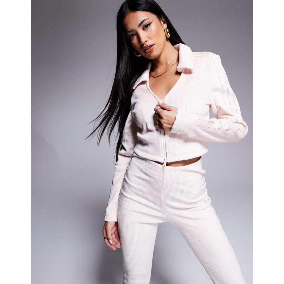 adidas Originals Hyper-Femme Cropped jack in roze Roze