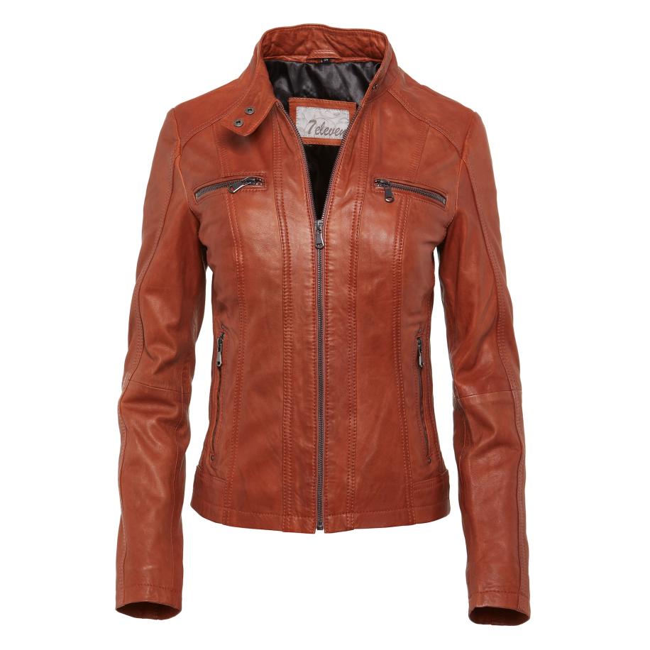 7ELEVEN 7ELEVEN Tussenjas SECatia cognac -