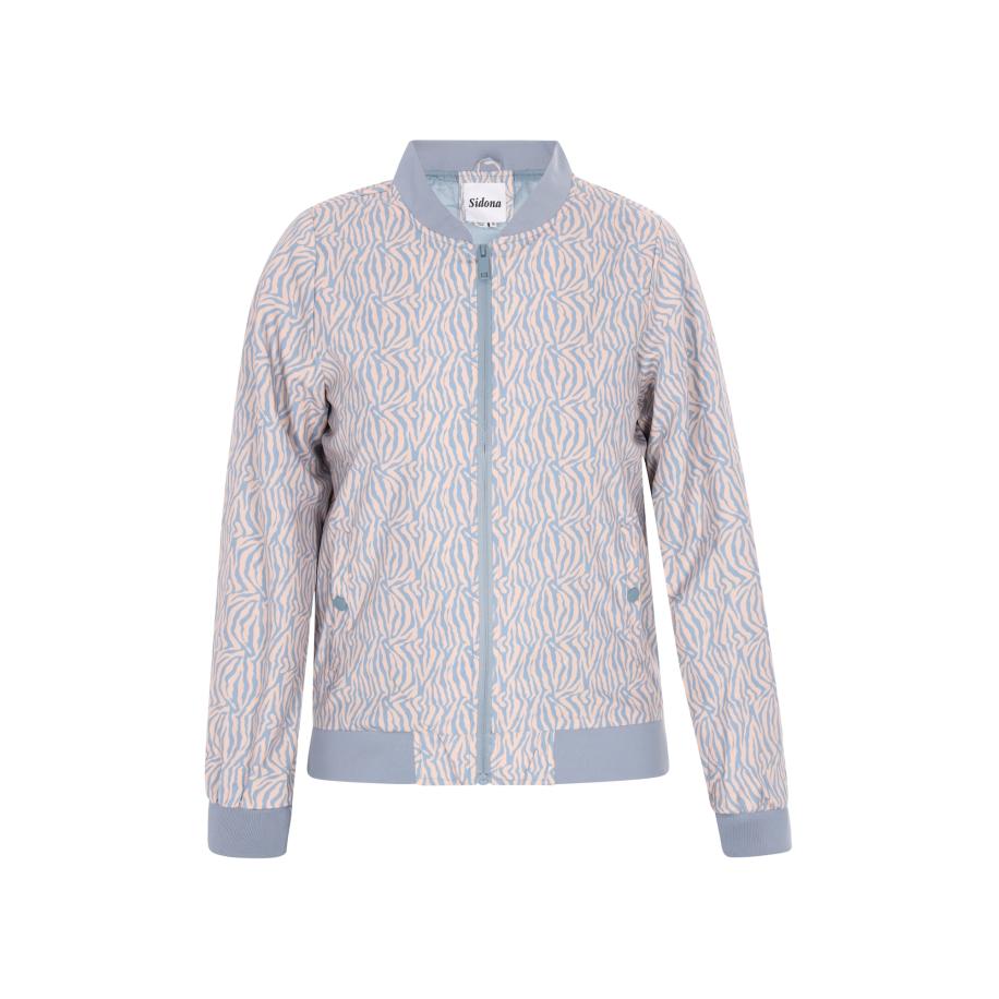 Sidona Sidona Tussenjas beige / lichtblauw -