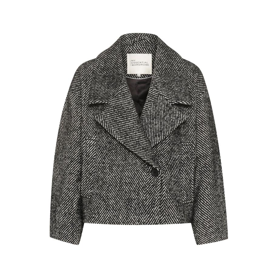 My Essential Wardrobe My Essential Wardrobe Tussenjas MaggieMW zwart / wit -