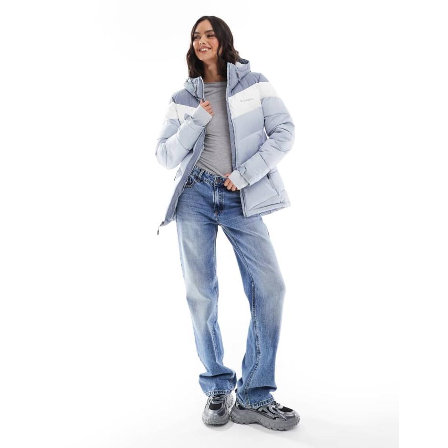 Columbia Abbott Peak II Geïsoleerd skijack in grijs en wit Grijs