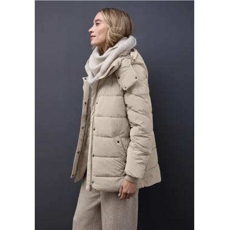 Street One Gewatteerd jack met gebreide details