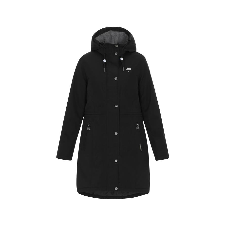Schmuddelwedda Schmuddelwedda Tussenparka zwart -