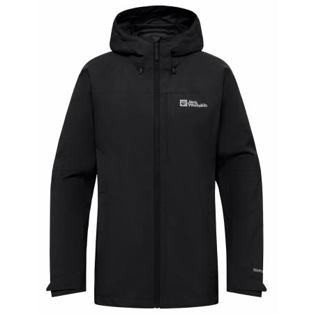 Jack Wolfskin JACK WOLFSKIN Outdoorjas zwart / wit