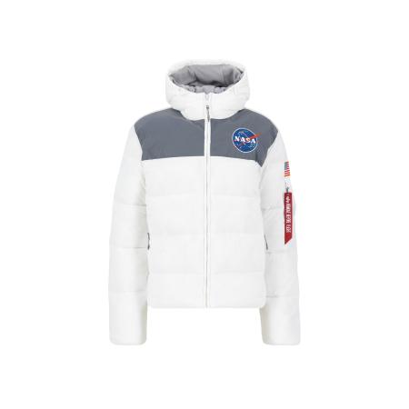 ALPHA INDUSTRIES Tussenjas HP NASA enziaan / donkergrijs / bloedrood / wit