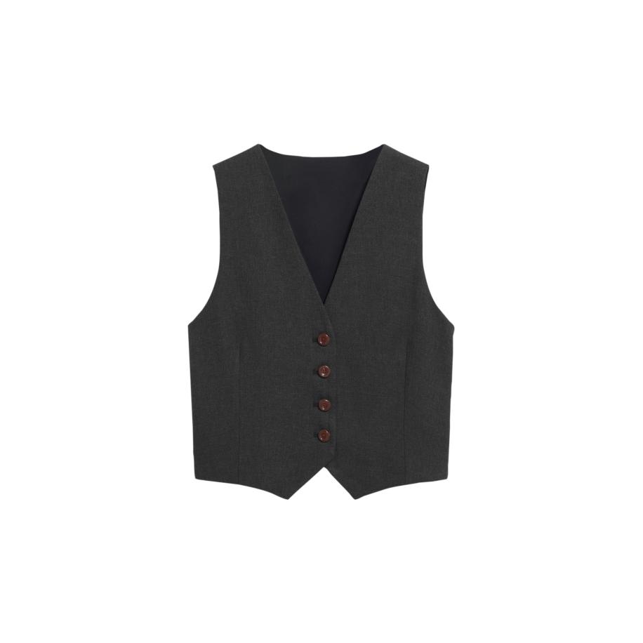 Armedangels ARMEDANGELS Bodywarmer grijs gemêleerd -