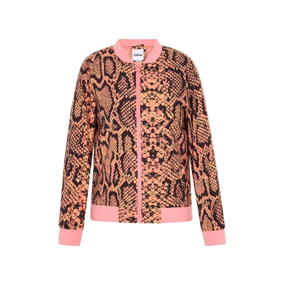 Sidona Sidona Tussenjas geel / pink / zwart -
