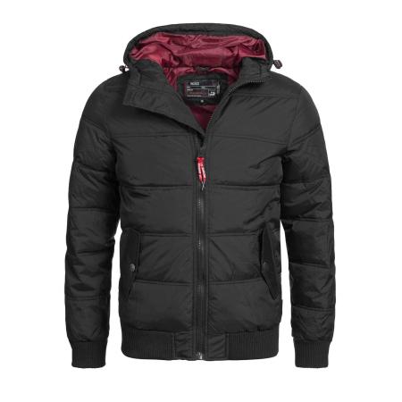 INDICODE JEANS INDICODE JEANS Winterjas Adrian ZA donkerrood / zwart