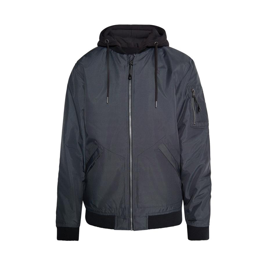 TUFFSKULL TUFFSKULL Tussenjas Wrest antraciet / zwart -