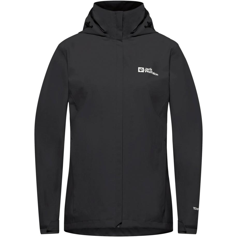 Jack Wolfskin JACK WOLFSKIN Outdoorjas Trailtime zwart / wit -