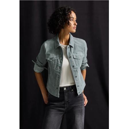 Street One Mini ribfluwelen jack