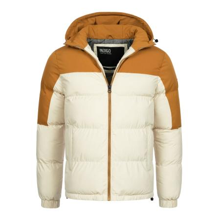 INDICODE JEANS INDICODE JEANS Winterjas Danix crème / bruin