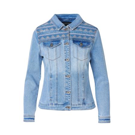 KOROSHI KOROSHI Tussenjas blauw denim