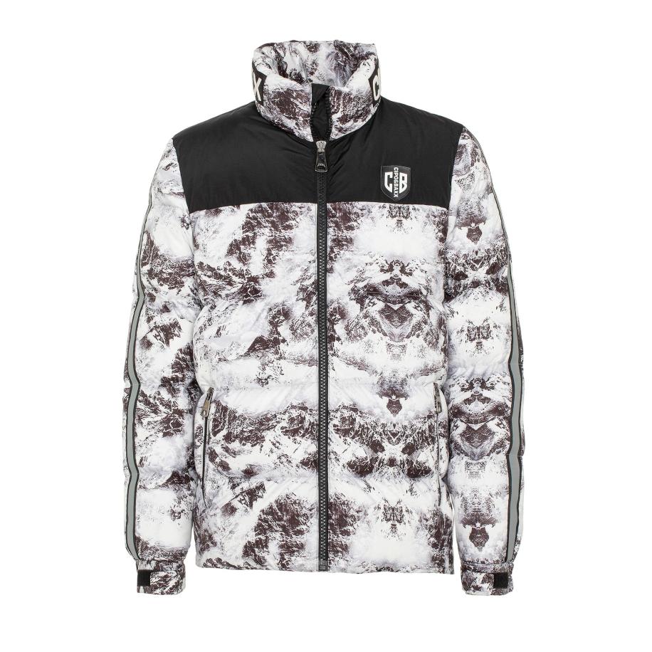 Cipo & Baxx CIPO & BAXX Winterjas lichtbruin / zwart / wit -