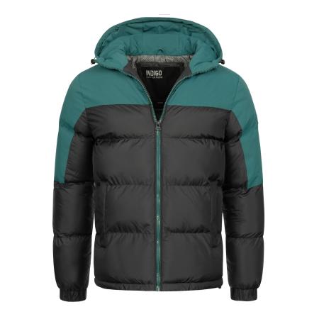 INDICODE JEANS INDICODE JEANS Winterjas Danix jade groen / zwart