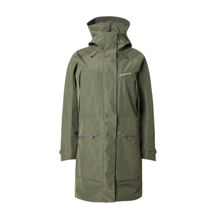 Didriksons Didriksons Outdoormantel ILMA olijfgroen -