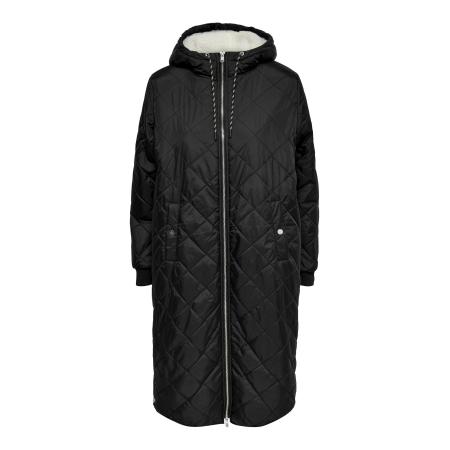 Only ONLY Wintermantel New Sandy zwart