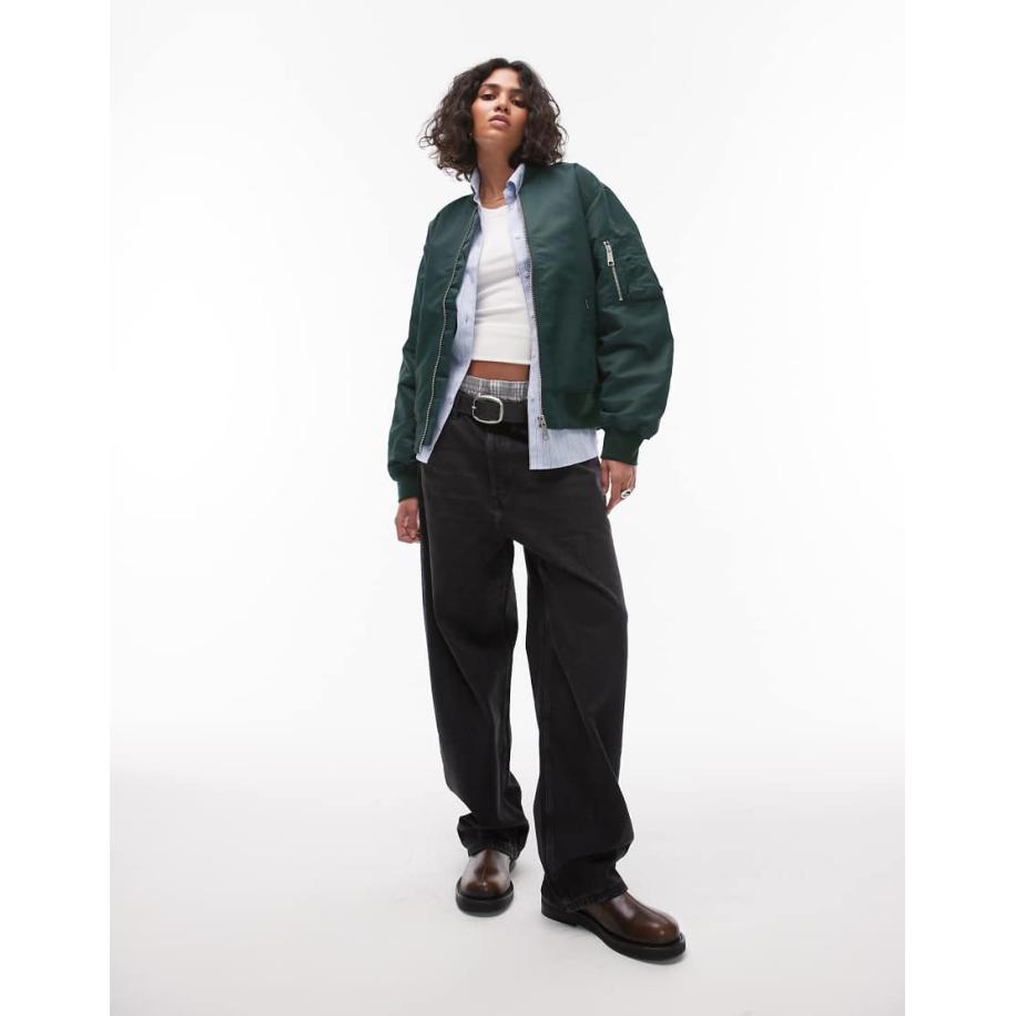 Carhartt WIP Otley Bomberjack in donkergroen Groen