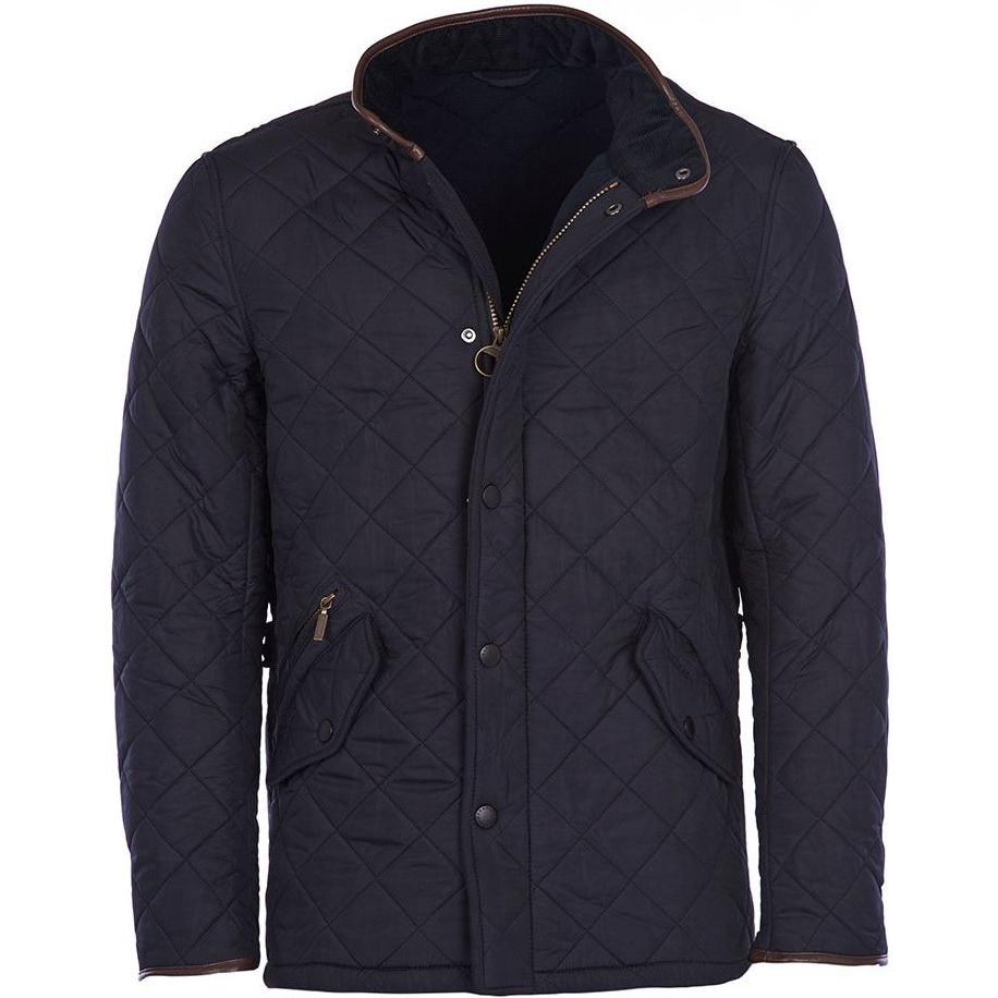 Barbour Quilted Jas Powell Donkerblauw Blauw