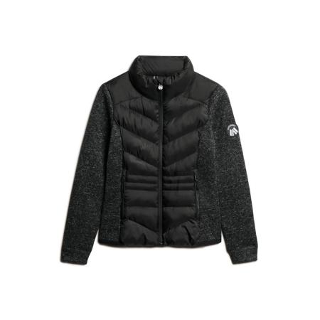 Superdry Superdry Gebreid vest Storm zwart / zwart gemêleerd