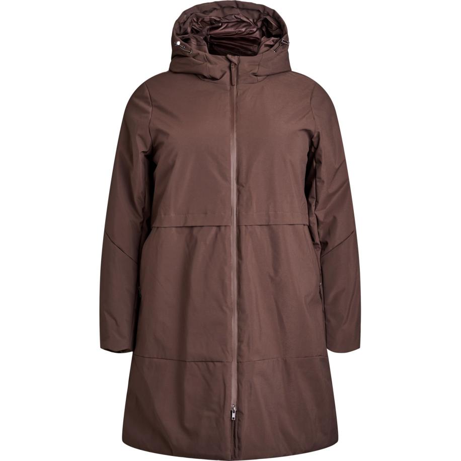 Zizzi Zizzi Winterjas Cawilla bruin -