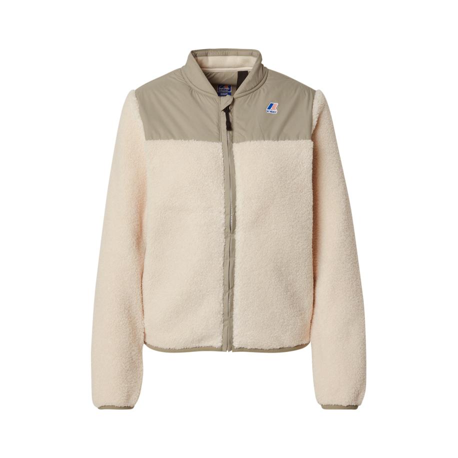 K-Way Fleece jas Bernardine 4.0 Orsetto ecru / kaki Bruin
