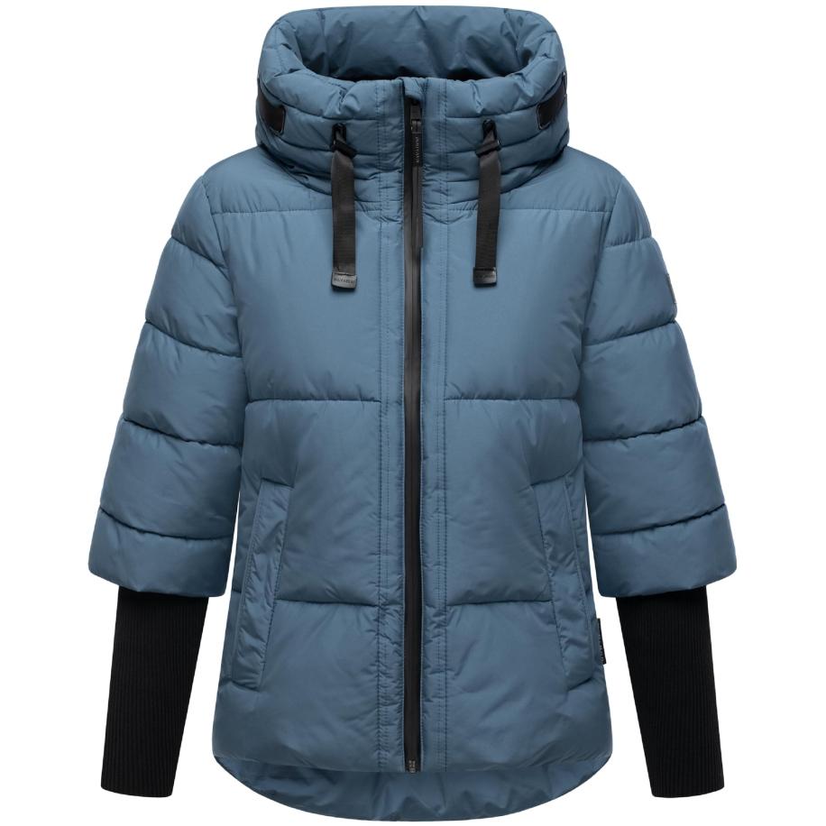 NAVAHOO NAVAHOO Winterjas Lotusherz XIV duifblauw / zwart -