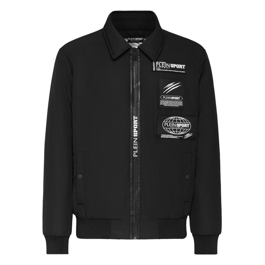 Plein Sport Plein Sport Tussenjas Global Express Edition zwart / offwhite -