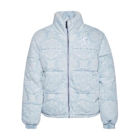 Karl Kani Karl Kani Winterjas KW233-025-1 lichtblauw / wit