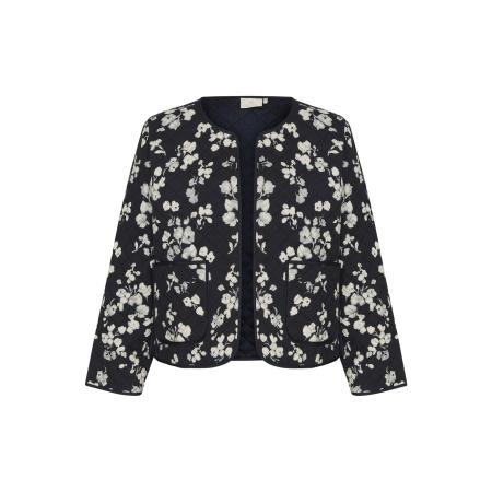 Kaffe Tussenjas valia nachtblauw / wit