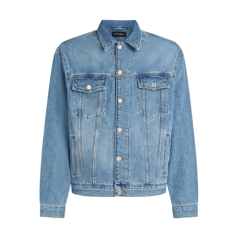 Karl Lagerfeld Karl Lagerfeld Tussenjas blauw denim -