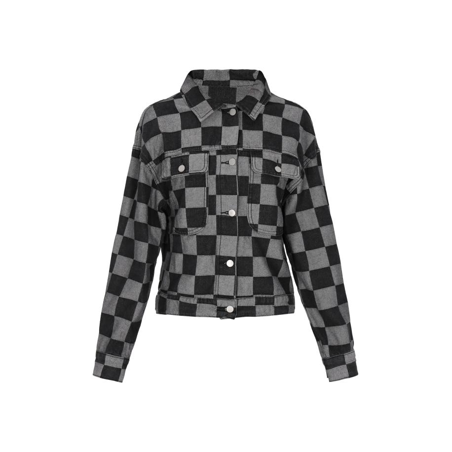 nelice nelice Tussenjas Rock lichtgrijs / black denim -
