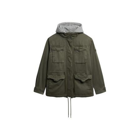 Superdry Superdry Tussenparka grijs gemêleerd / kaki