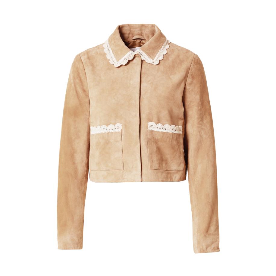 ABOUT YOU Daahls by Emma Roberts exclusively for ABOUT YOU Tussenjas Lucca lichtbruin / wit -