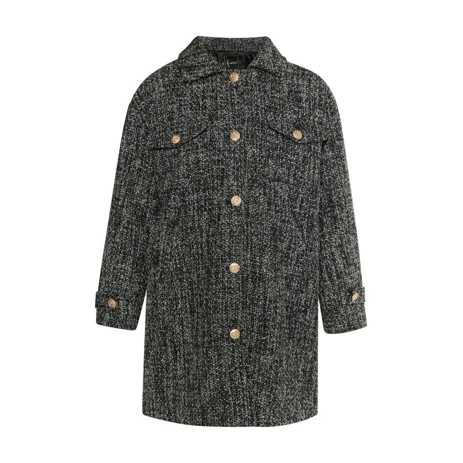 Faina faina Tussenjas Tuxe olijfgroen / zwart -