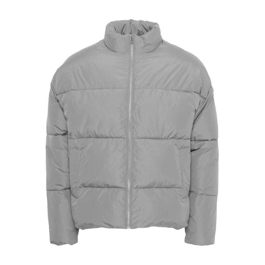 !Solid Winterjas leon lichtgrijs Grijs