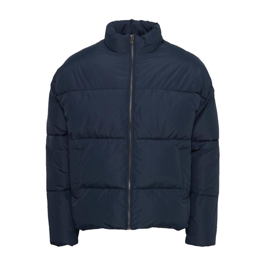 Solid !Solid Winterjas Leon donkerblauw -