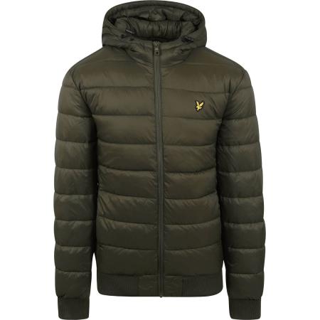 Lyle & Scott Baffle Jas Donkergroen