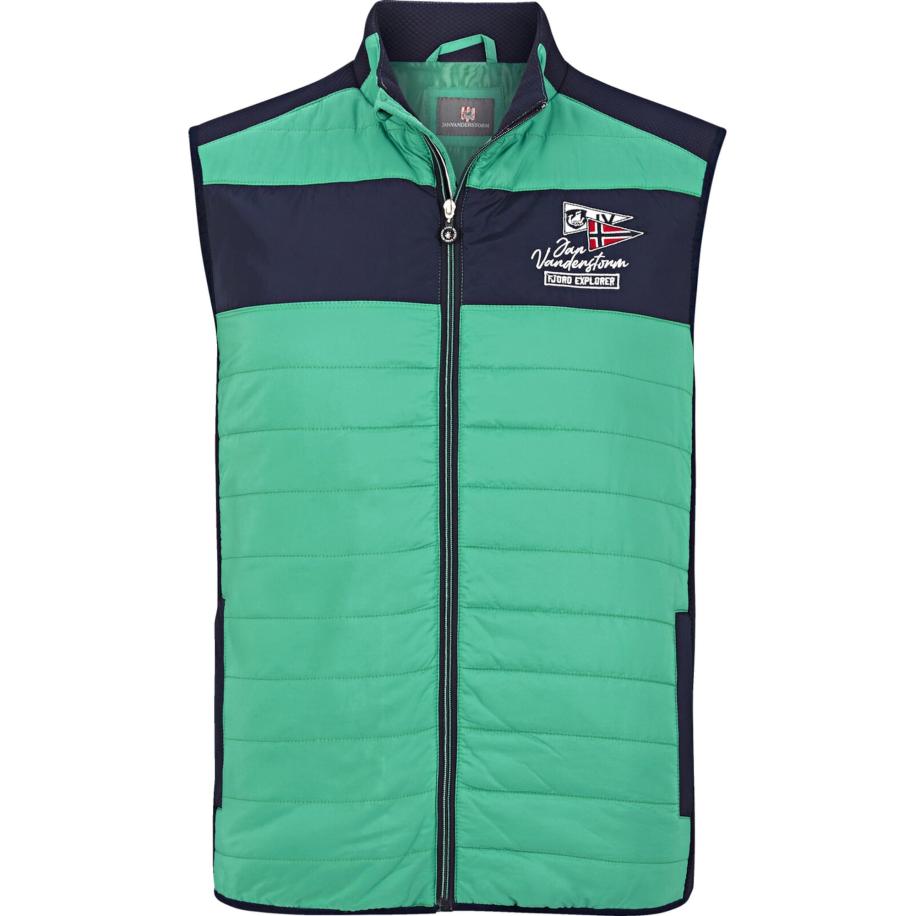 jan vanderstorm Jan Vanderstorm Bodywarmer Ratmar navy / groen / wit -