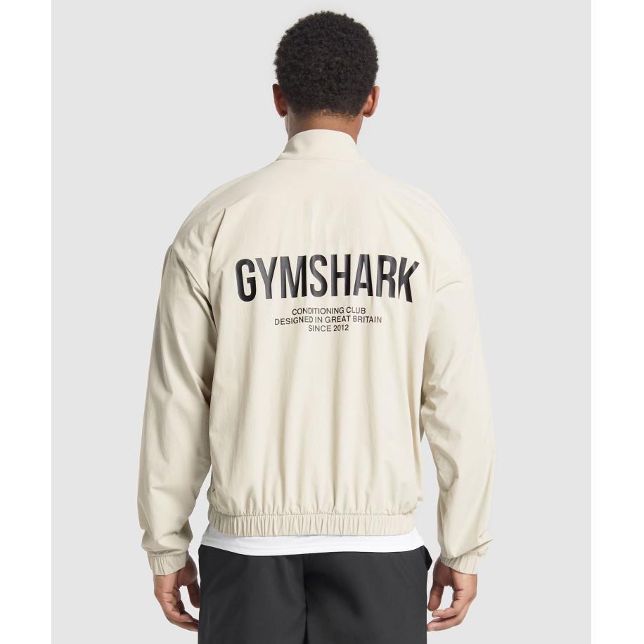 Gymshark Conditioning Club Track Jacket Pebble Grey Grijs
