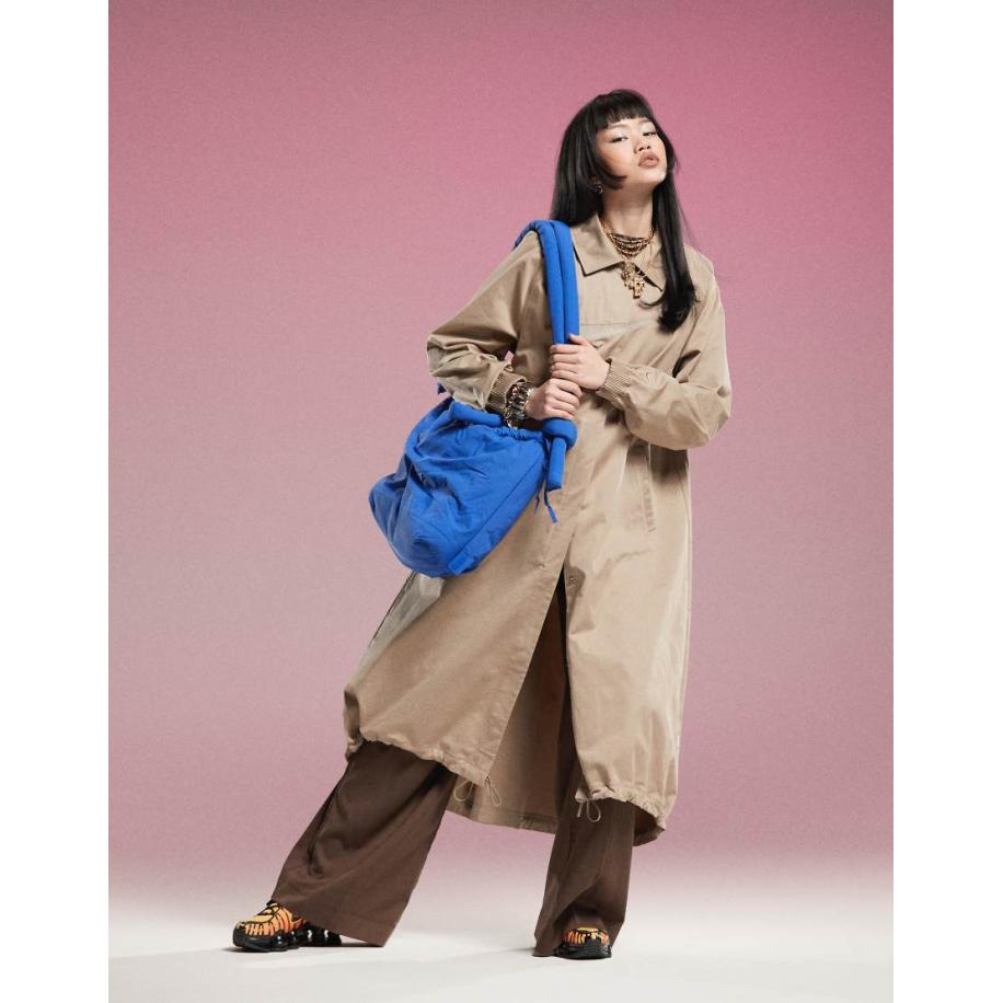 Nike MSC Trenchjack van keperstof in kaki-Groen Groen