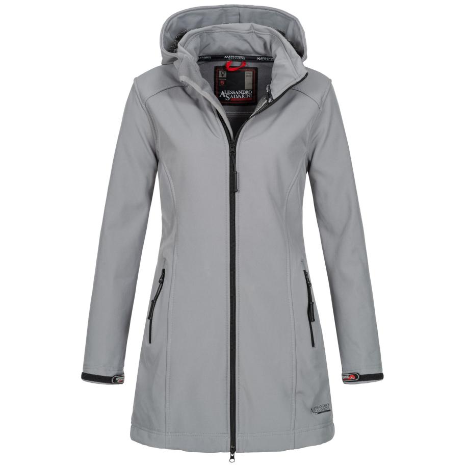 Alessandro Salvarini Alessandro Salvarini Functionele jas lichtgrijs / rood / zwart / wit -