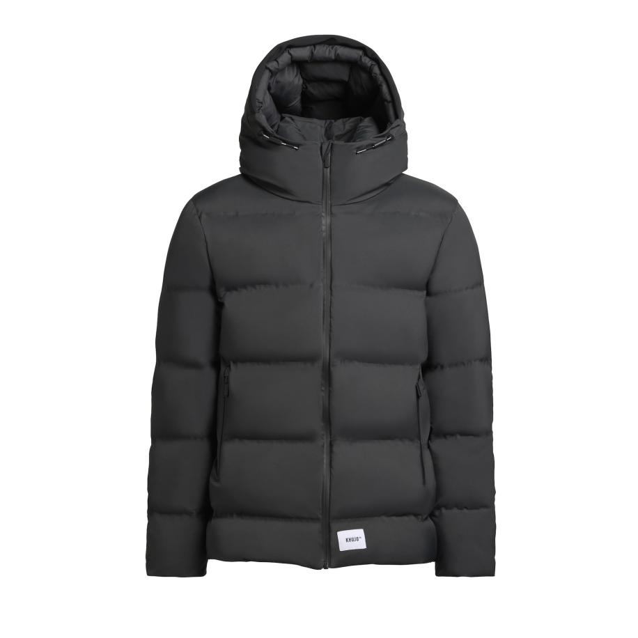 Khujo khujo Winterjas Silas2-YM grijs / wit -