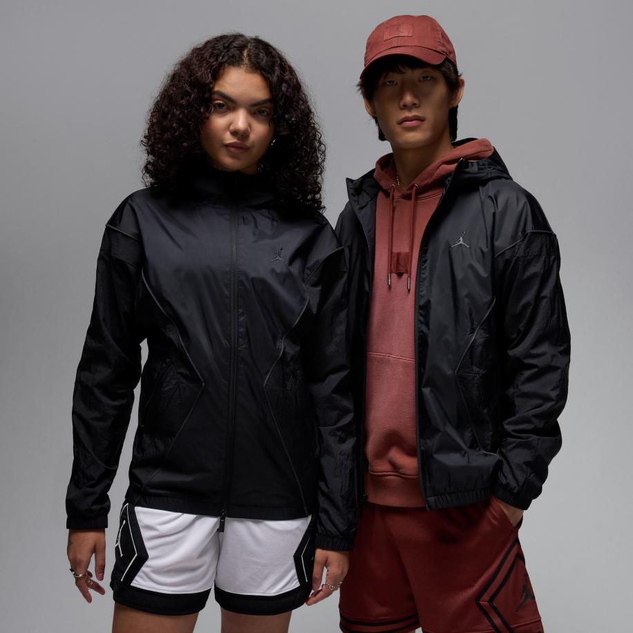 Jordan Brooklyn Draft herenjack met capuchon - Zwart Zwart