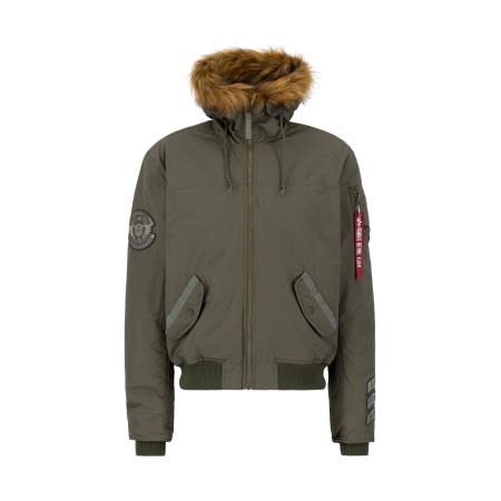 Alpha Industries ALPHA INDUSTRIES Winterjas Arctic Guardians olijfgroen / bloedrood / wit