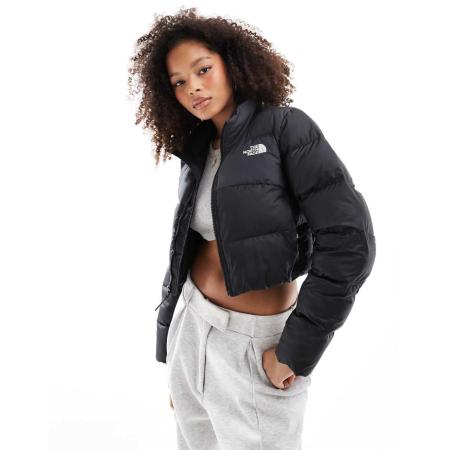 The North Face Saikuru Cropped gewatteerd jack in zwart