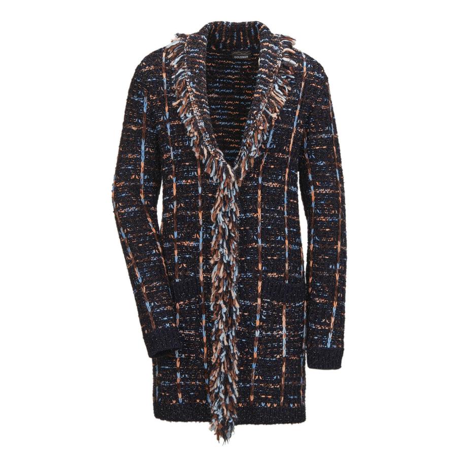 Goldner Goldner Tussenjas beige / nachtblauw / lichtblauw / bruin -