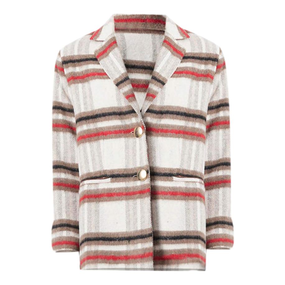 Touche Prive Touche Prive Tussenjas bruin / rood / wit -