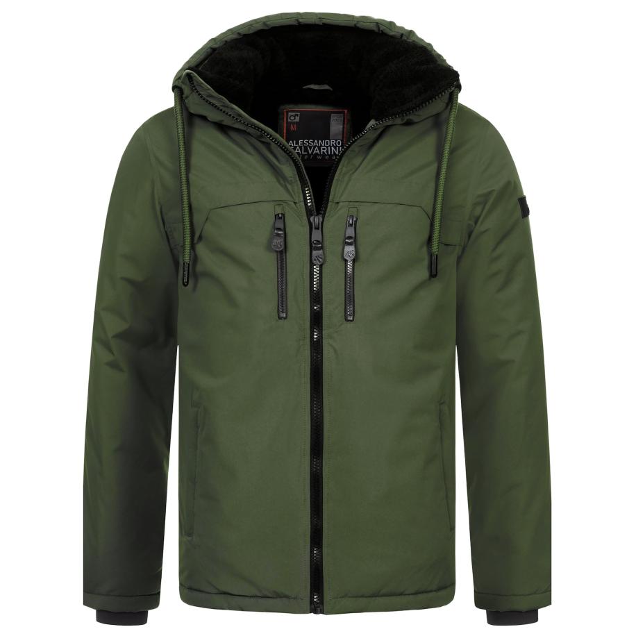 Alessandro Salvarini Alessandro Salvarini Winterjas donkergroen -