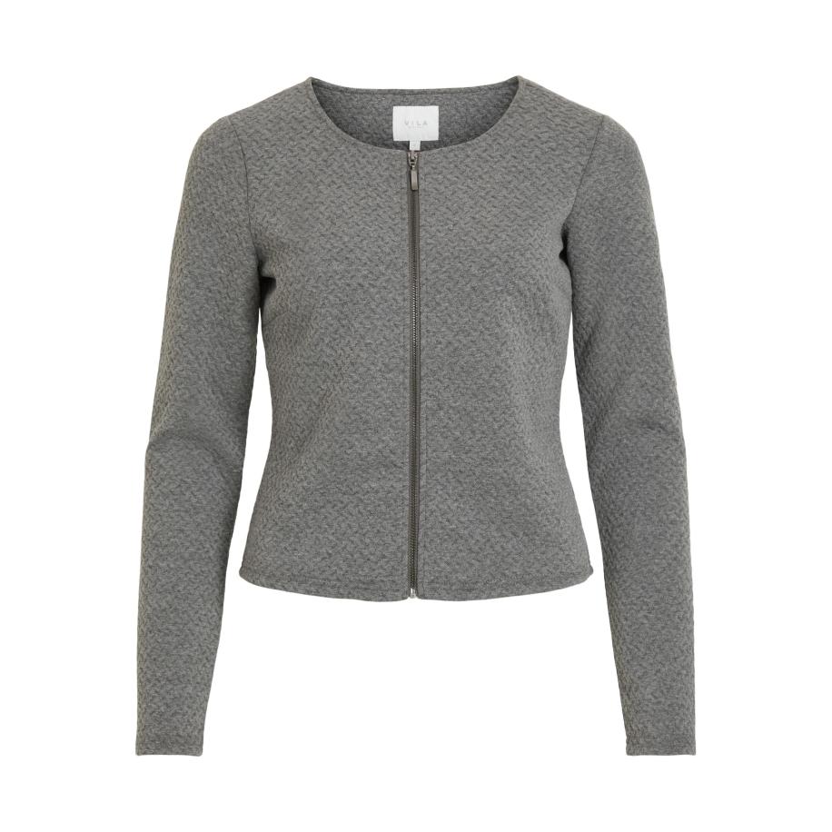 Vila VILA Tussenjas Naja grijs gemêleerd -